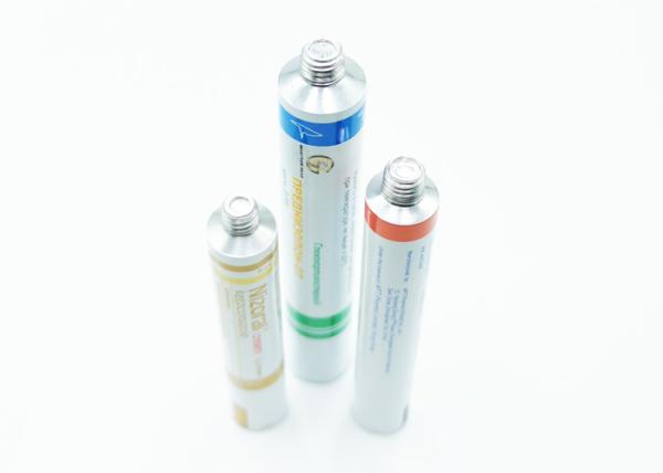 Buy cheap Pure Aluminum Squeeze Tube Packaging , Empty Paste Tubes M9 M11 Screw Thread Sealed from wholesalers