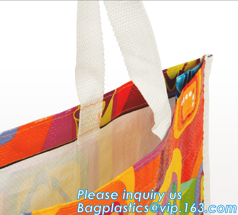 Factory custom recyclable folding laminated pp non woven bag shopping with heat transfer printing non woven fabric carry