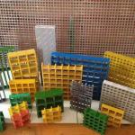 Customizable Fiberglass Grating Panels Molded 1000m2 Technique