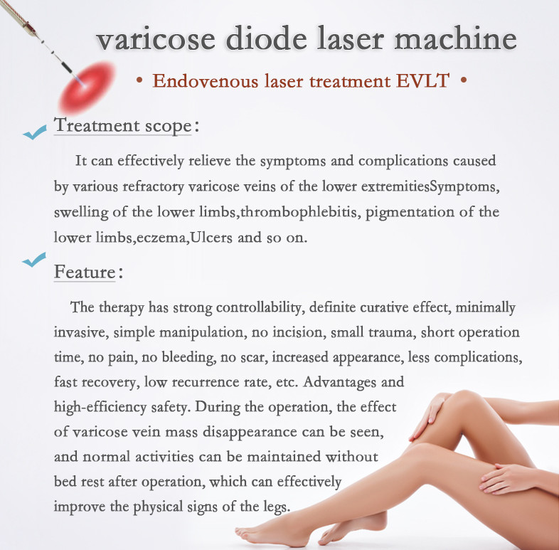 Medical Endolift Spider Vein Laser Machine / EVLT Laser Machine