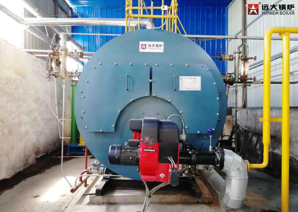 2 Ton / 4 Ton Oil Fired Hot Water Boiler , High Efficient Heat Transfer In