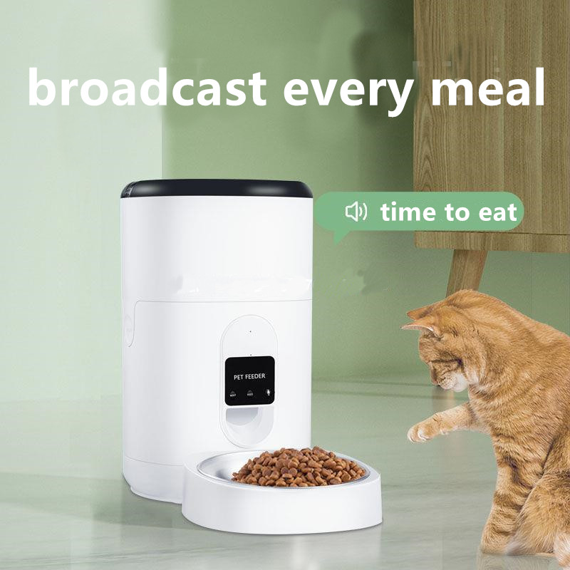 Intelligent Automatic Pet Feeder Bowls Neck Protecting Two In One