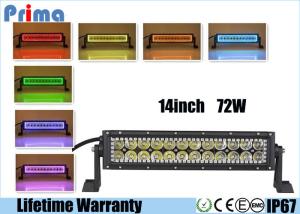 China 72 Watt Remote Control LED Light Bar With RGB Halo Ring Spot / Flood Beam on sale