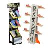 Buy cheap Shop Floor To Ceiling Wooden Display Rack Plywood Rotating Shoe Rack With Custom Logo from wholesalers