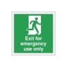 Buy cheap Waterproof Custom Rectangle Safety Fire Exit Sign Glowing Color from wholesalers