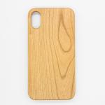 Premium PC Slim Carved Wood Mobile Phone Cases for Apple iPhone X