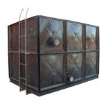 Coating Enamel Water Tank Four Plates Reinforcing For Industrial / Life /