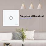 Euro Standard Touch Light Switch 1 Gang Single Wire Switches For Home