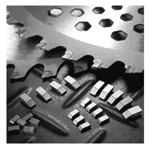 Erosion Resistant Tungsten Carbide Saw Tips / High Speed Wood Cutting Tips