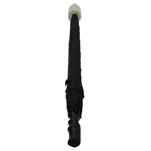 8mm Metal Shaft Pongee Stick Umbrella With Plastic Cover