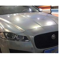 Buy cheap Matte Gold Laser Grey Glitter Car Wrap Air Release Non Fading 140gsm product