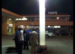 HMI1200W Inflatable Light Tower 36000 LM , Tunnels Temporary Construction Prism