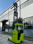High Lifting Height 12m 2 Ton Reach Forklift with 122mm Fork Width AC Motor