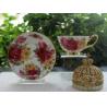 Buy cheap 8oz Household Decor Non Toxic Fine Bone China Tea Cup Saucer Set from wholesalers