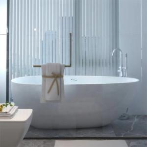 Buy cheap 1.5m Modern Freestanding Solid Surface Bathtub Acrylic Stone Resin Soaking Tub from wholesalers