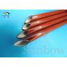 Buy cheap High Voltage UL Brick Red silicone rubber fiberglass sleeving 25m / roll from wholesalers
