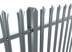 Green PVC Coated Palisade Fence / Euro Fence For Colleges And Universities