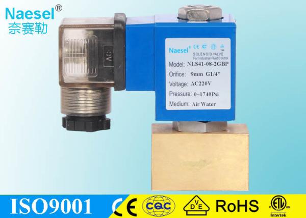2 Port One Way Solenoid Valve , High Pressure 2900 PSI Natural Gas Solenoid