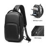 Buy cheap High quality printed logo new casual Shoulder Sling Crossbody Bag Custom logo Travel Men's Chest Bags from wholesalers