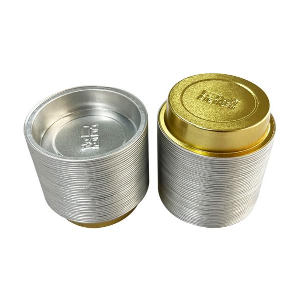 Buy cheap Pulp Moulding Process Disposable Dessert Cups Aluminum Baking Cup for Golden Desserts from wholesalers