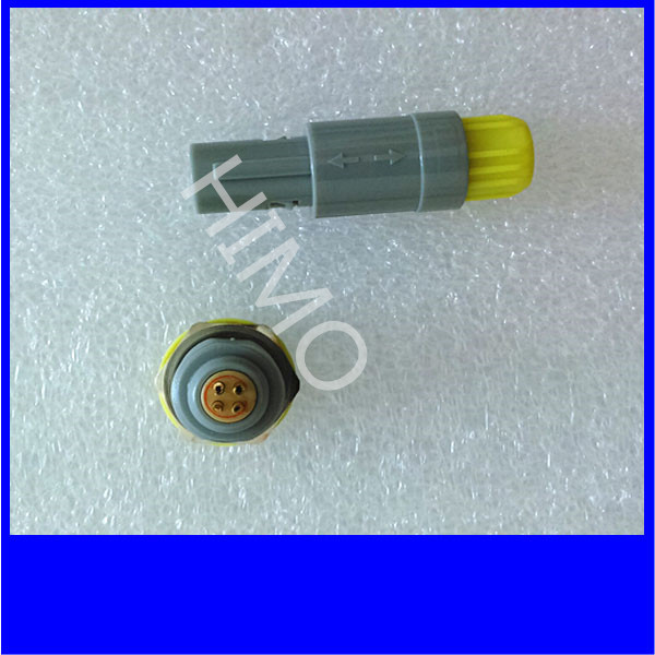 1P series male and female 6 pin Lemo plastic push pull connector multi-color available