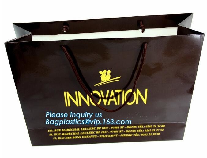 recycled custom printing logo shopping pack paper bag,Customized food paper bags for retail store,Packaging bag for Ever