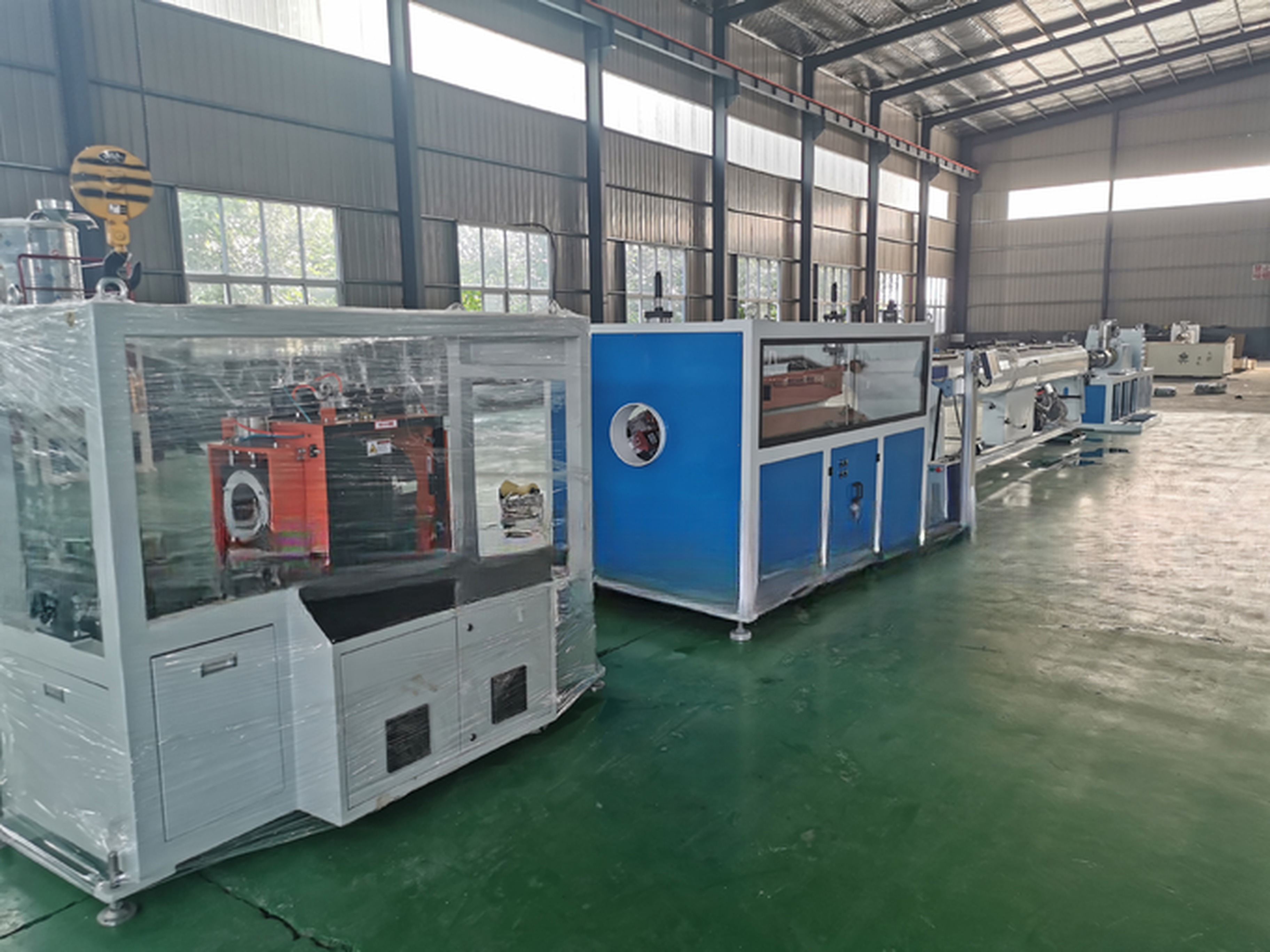 38CrMoALA Material Twin Conical Screw Extruder for Two Cavity PVC Pipe Production Line