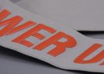 Shiny Silicone Logo 47mm Wide Non Slip Elastic Band For Garments