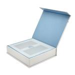 Custom Luxury Flip Top Cardboard Black Paper Magnetic Gift Box Packaging With