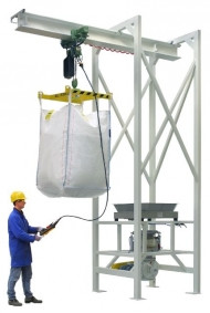 3KW Electronic Big Bag Unloading Station 200L Powder Big Bag Station