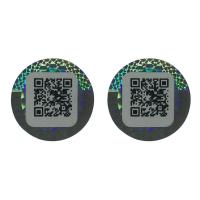 Buy cheap PSD Custom Security Stickers Adhesive Double Layer Label ROHS product