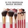 Buy cheap 22 Pieces Wood Handle High Quality Makeup Brushes Fan Brush best make up brush from wholesalers