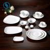 Buy cheap 16 Piece Irregular White Porcelain Dinnerware Sets frosty gold plating for cafes from wholesalers