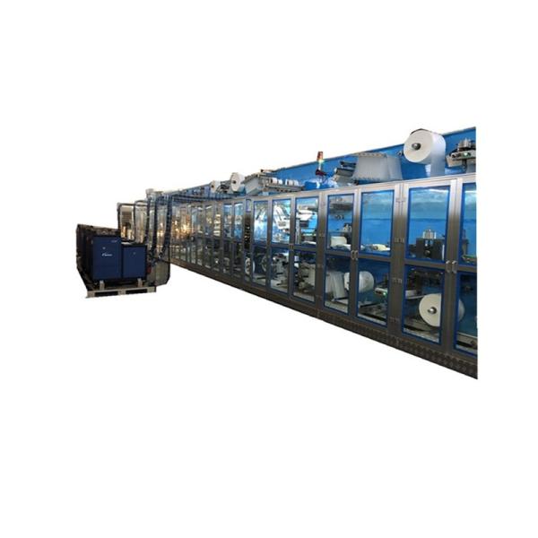 Buy cheap 240meters/Min RAL1013 Color Fully Automatic Sanitary Pad Machine from wholesalers