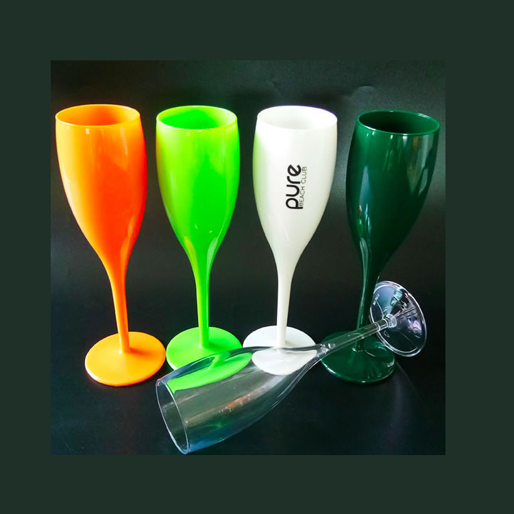 Reusable Unbreakable Plastic Champagne Flutes Anti - Break Food Grade Material