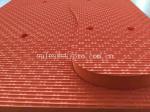 One Side Orange EVA Sheet For Shoe , Comfortable EVA Rubber Sole Sheet For Home