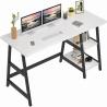 Buy cheap Wooden Metal Office Computer Desk With Shelves ODM from wholesalers