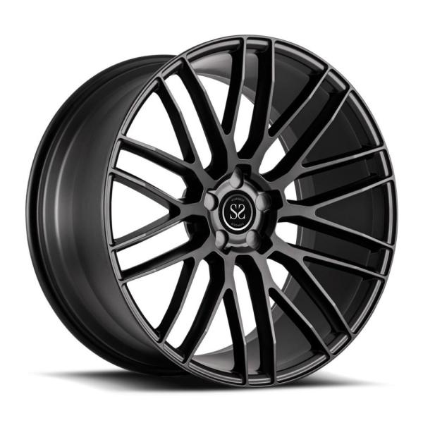 Buy cheap luxury sport passenger cars hyper silver black forged monoblock rims wheels for jaguar from wholesalers