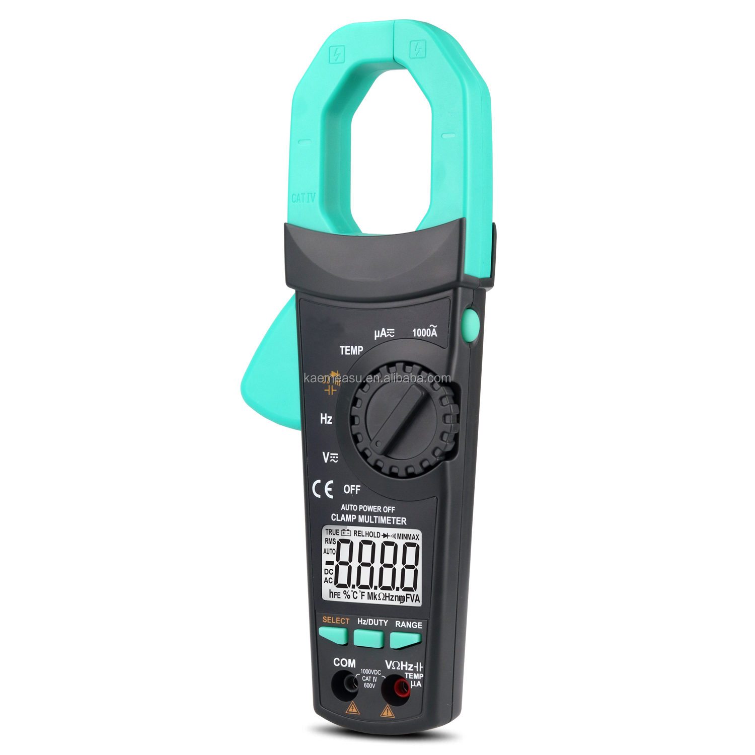 Big Clamp Multimeter T-RMS AC DC 1000V 1000A Diode Test Continuity Buzzer Digital Clamp Meters