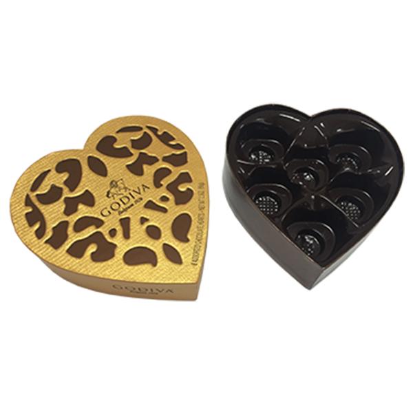 Buy cheap Customized Size Card Paper Heart Shaped Box For Gift With UV Spot from wholesalers