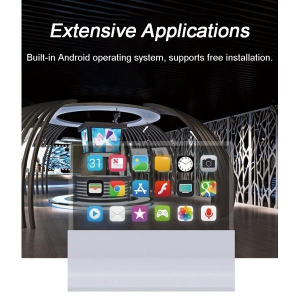 Indoor Digital Signage 4K Ultra HD Resolution Vertical Oled Transparent Screen Advertising Display with Pen/Finger Touch