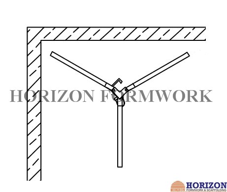 Construction Slab Formwork Systems Easy Removable Scaffolding Tripod