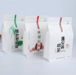 Flexo Printed Stand Up Kraft Paper Packaging Bag Pouches Food Grade 10~220