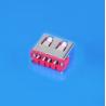 Buy cheap Straight DIP Short Type Usb 2.0 Female Connector L10mm Red Housing from wholesalers