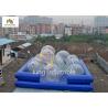 Buy cheap Commercial Blue Inflatable Swimming Pool For Adults 1.3m High Rent from wholesalers