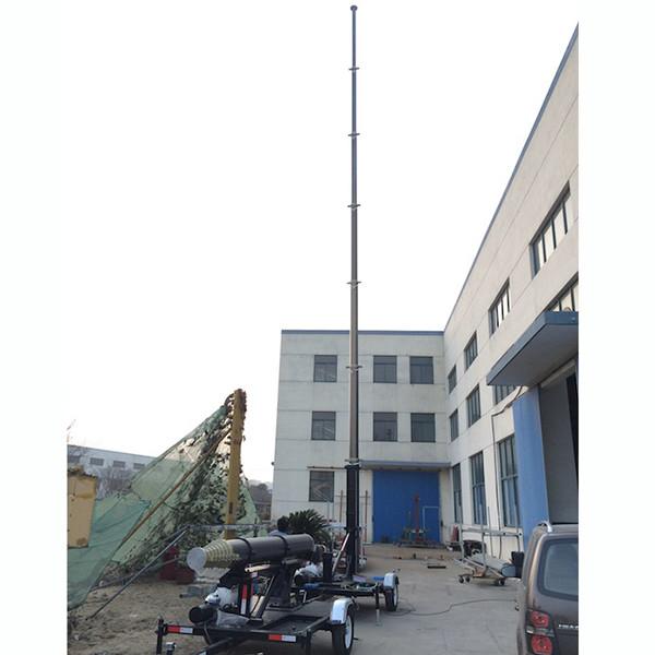 Buy cheap 9m lockable pneumatic telescopic mast 400kg payloads- mobile antenna telecom pneumatic telescopic mast tower from wholesalers