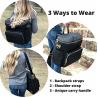 Buy cheap 3 ways wearing Premium Vegan Leather Baby Diaper Backpack USB Charging Port from wholesalers