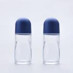 Diameter 35.2mm Perfume Roller Bottles 50ml Roll On Glass Bottle