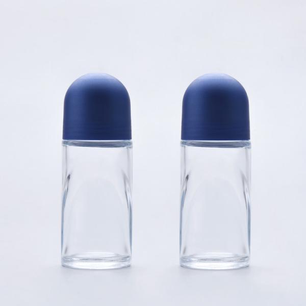 Buy cheap Glass Refillable Roll On Deodorant Bottles OEM Diameter 35.2mm from wholesalers