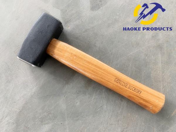 Buy cheap No Deformation Safe 800G Standard C1045 Forged Carbon Steel Sledge Stoning Hammer With Natural Color Hickory Handle from wholesalers